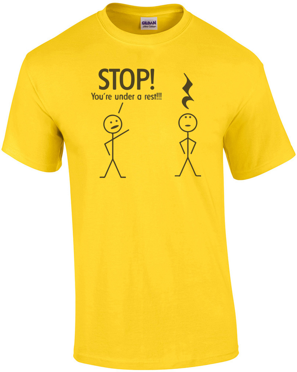 Stop! You're under a rest! Pun T-Shirt | eBay